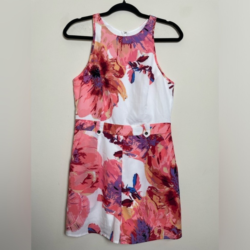 NWT Yumi Kim Watercolor Floral Sleeveless Romper - S‎
